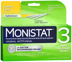 Monistat 3 Vaginal Antifungal Treatment - 3 EA