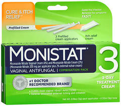 MONISTAT 3 Vaginal Antifungal Combination Pack - 3 EA