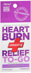 Urgent-Rx Heart Burn Relief To-Go Fast Powders Pack Mixed Berry - 12 EA