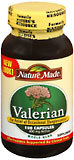 Nature Made Valerian, 400 mg Active, Whole Herb, Capsules  - 100ea