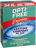 OPTI-FREE EXPRESS Lasting Comfort No Rub Formula  -  24 OZ