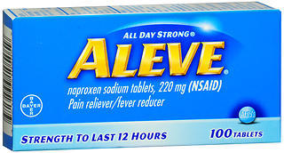 Aleve Pain Reliever/Fever Reducer, Tablets  - 100ea