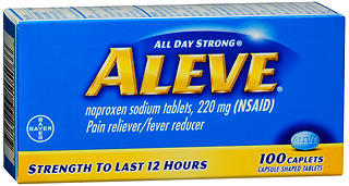 Aleve Pain Reliever/Fever Reducer, Caplets  - 100ea