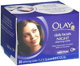 OLAY Daily Facials Cleansing Cloths Night - 30 EA