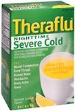 Theraflu Packets Severe Cold Nighttime Natural Lemon Flavor - 6 EA