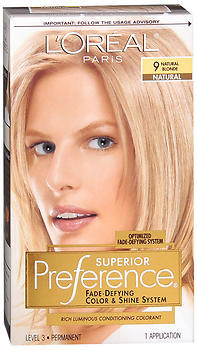 L'Oreal Preference - 9 Natural Blonde - 1 Each