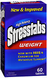 Stresstabs High Potency B-Complex with Antioxidants C & E, & Folic Acid  - 60ea