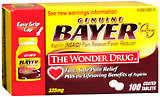 Bayer Genuine Aspirin, Original Strength, 325 mg, Coated Tablets  - 100ea