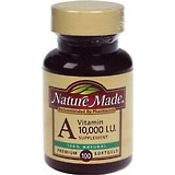 Nature Made Vitamin A 10,000 IU Softgels - 100 Caplets