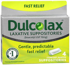 Dulcolax Laxative, 10 mg, Comfort Shaped Suppositories  - 4ea