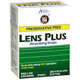 Lens Plus Rewetting Drops Single-Use Containers - 0.3 Ounces