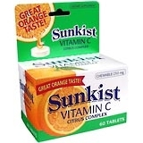 Sunkist Vitamin C Chewable Tablets 250 mg - 60 Tablets
