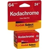 Kodachrome Color Slide Film 64 Speed 24 Exposure - 24 EA