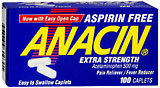 Anacin Tablets Aspirin Free - 100 TB