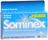 Sominex Nighttime Sleep-Aid, Original Formula, Tablets  - 16ea