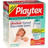 Playtex Disposable Bottle Liners 8-Ounce - 80 Each.