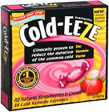 COLD-EEZE Lozenges All Natural Strawberries and Cream  -  18 EA