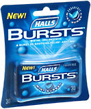 Halls Bursts Drops Mint Surge  -  30 EA