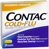 Contac Cold + Flu Caplets Maximum Strength  -  24 Caplets