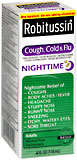Robitussin Cough, Cold and Flu Nighttime Liquid  -  8 OZ