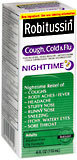 Robitussin Cough, Cold and Flu Nighttime Liquid  -  4 OZ