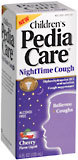 PediaCare Liquid Nighttime Cough Cherry  -  4 OZ