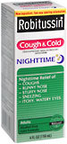 Robitussin Cough and Cold Liquid Nighttime  -  4 OZ
