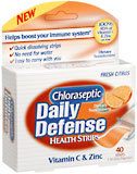 Chloraseptic Daily Defense Health Strips Fresh Citrus  -  40 EA