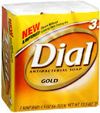 Dial Soap 3-Pack Gold 3X5 Pack - 13.5 Ounces