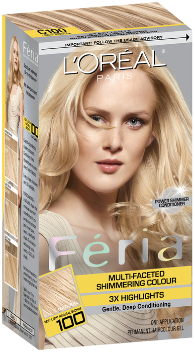 L Oreal Feria 100 Pure Diamond Very Light Natural Blonde 1