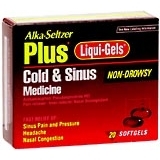 Alka-Seltzer Plus Cold and Sinus Medicine Softgels - 20 EA