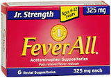 FeverAll Suppositories Jr. Strength  -  6 EA