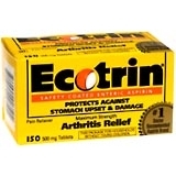 Ecotrin Safety Coated Enteric Aspirin, Arthritis Relief, Maximum Strength, 500 mg, Tablets  - 150ea