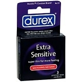 Durex Premium Latex Condoms, Spermicidally Lubricated  - 3ea