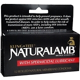 Naturalamb Natural Skin Condoms Spermicidal - 12 Each