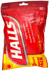 Halls Cough Suppressant Drops, Cherry, Economy Pack  - 80ea