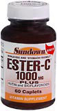 Sundown Ester-C 1000 mg Caplets Plus Rutin and Bioflavonoids  -  60 Caplets