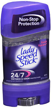 Lady Speed Stick 24/7 Anti-Perspirant Deodorant Gel Fresh Fusion - 2.3 OZ