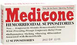 Medicone Hemorrhoidal Suppositories  -  12 EA