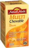 Nature Made Multi For Adults Chewable Tablets  -  100 Tablets