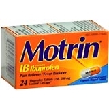 Motrin IB Ibuprofen USP, 200 mg, Coated Gelcaps  - 24ea