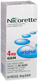 Nicorette 4 mg Original  -  50 EA