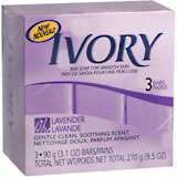 Ivory Soap 3-Pack 3.1-Ounce Bars Lavender - 9.3 OZ
