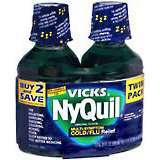 NyQuil Liquid Twin Pack Original Flavor - 20 OZ