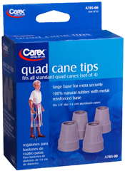 Carex Quad Cane Tips A705-00 - 4 EA