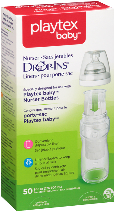 playtex baby bottles drop ins