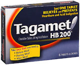 Tagamet HB 200 Acid Reducer, Tablets  - 6ea