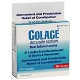 Colace Stool Softener, Capsules  - 10ea