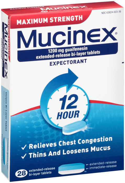Mucinex Expectorant Extended-Release Tablets Maximum Strength - 28 TB