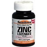 Sundown Zinc Lozenges - 50 Each.